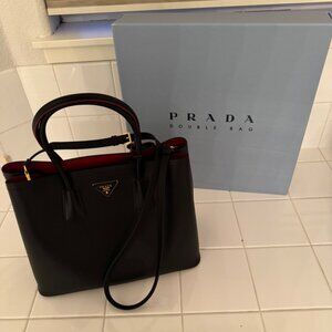 PRADA Double Bag - Large Saffiano
